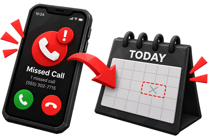 Missed HVAC call and empty dispatch calendar