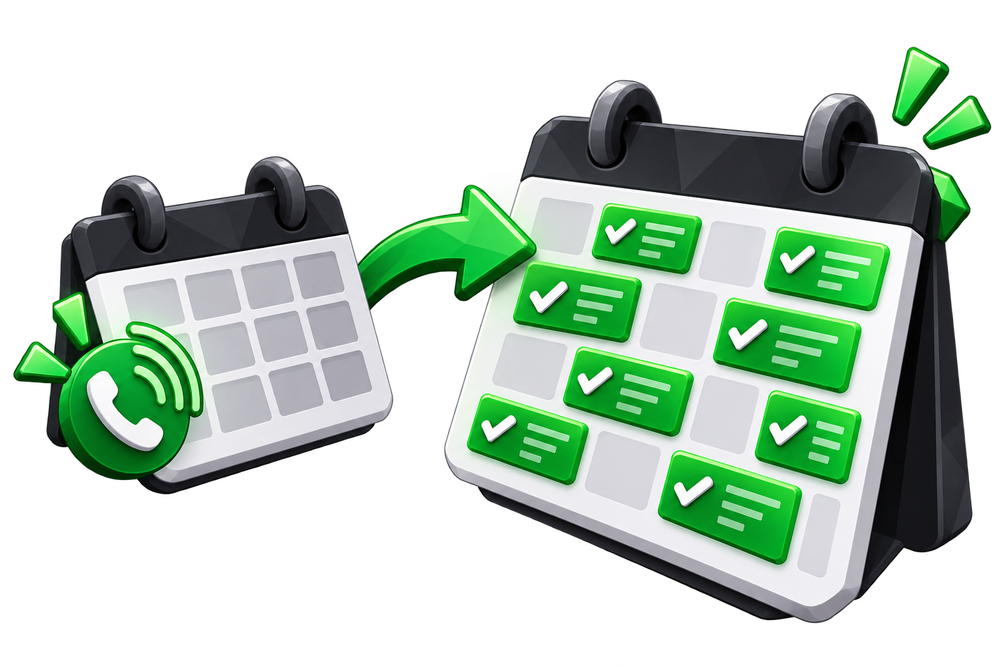 From empty calendar to full booked schedule with HVACWard