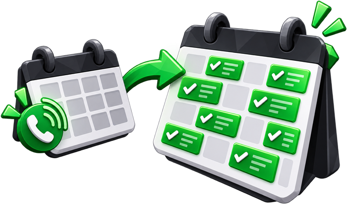 From empty calendar to booked tune-up schedule