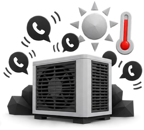 Severe heatwave sun and high temperature thermometer surge