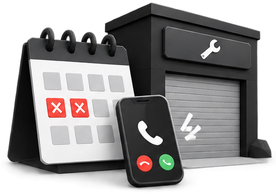 Weekend holiday calendar with missed homeowner calls